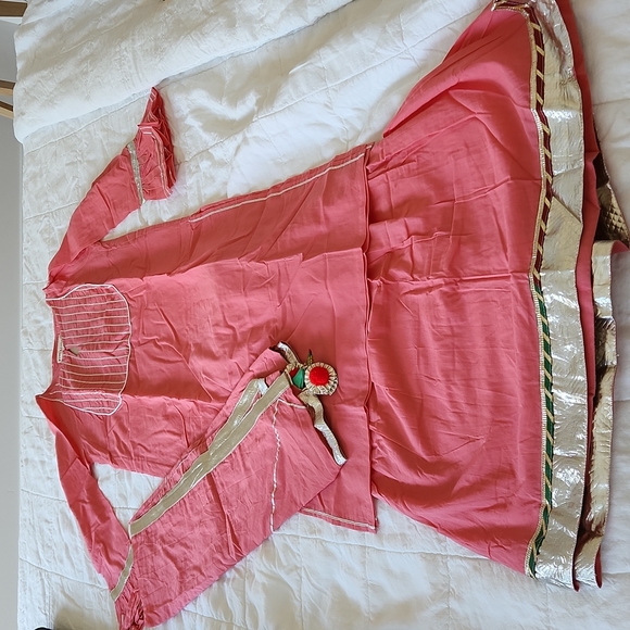 Women's XS pink , 100% cotton sharara set by Free Living, new with tags - Picture 1 of 5